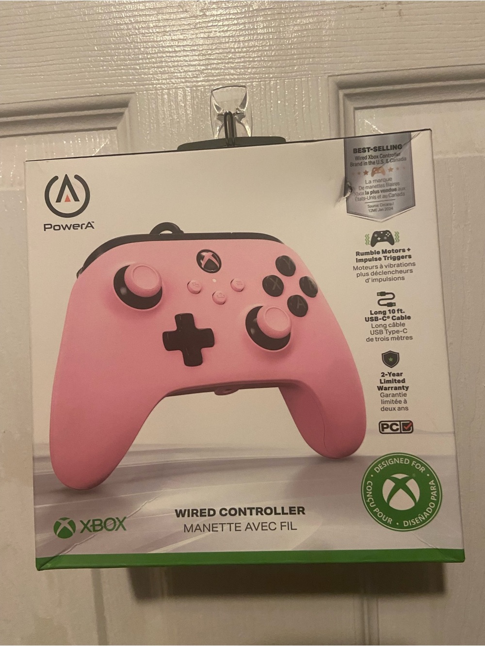 PowerA Pink Wired Xbox Controller - Compatible with Xbox & PC